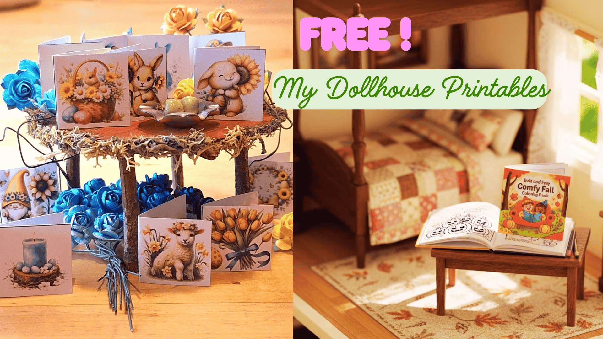 free dollhouse printables – 9 miniature pdf designs to download -